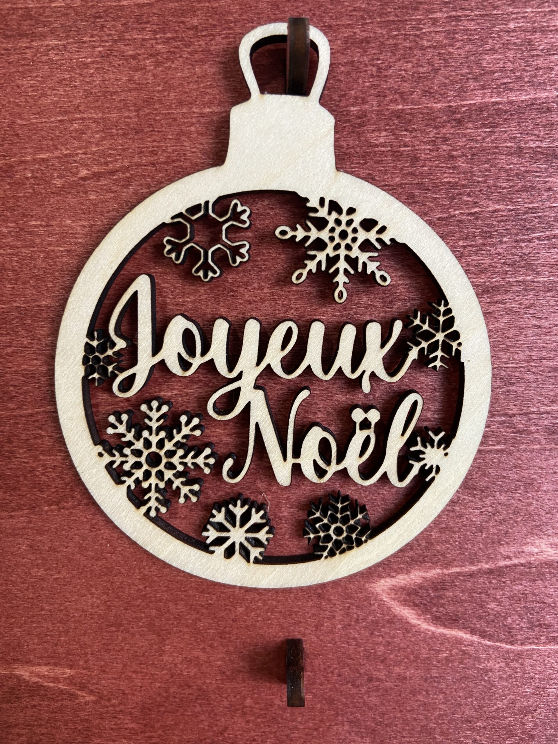 Boule Joyeux Noël Flocons