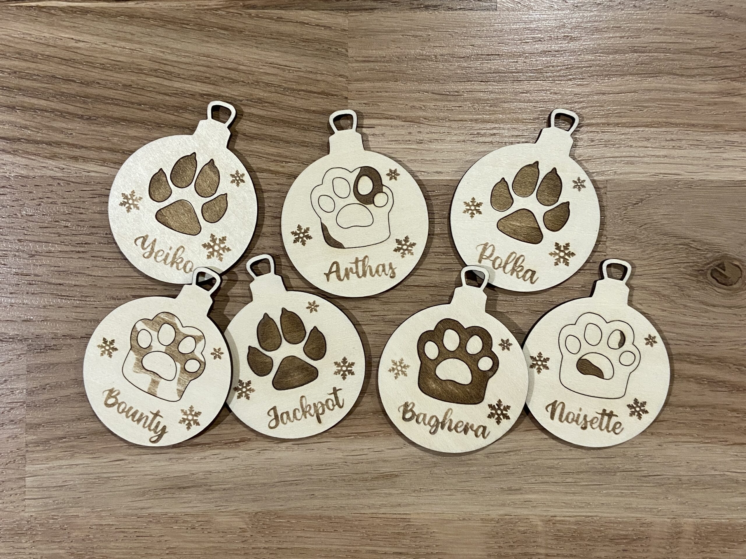 Boules pattes d'animaux