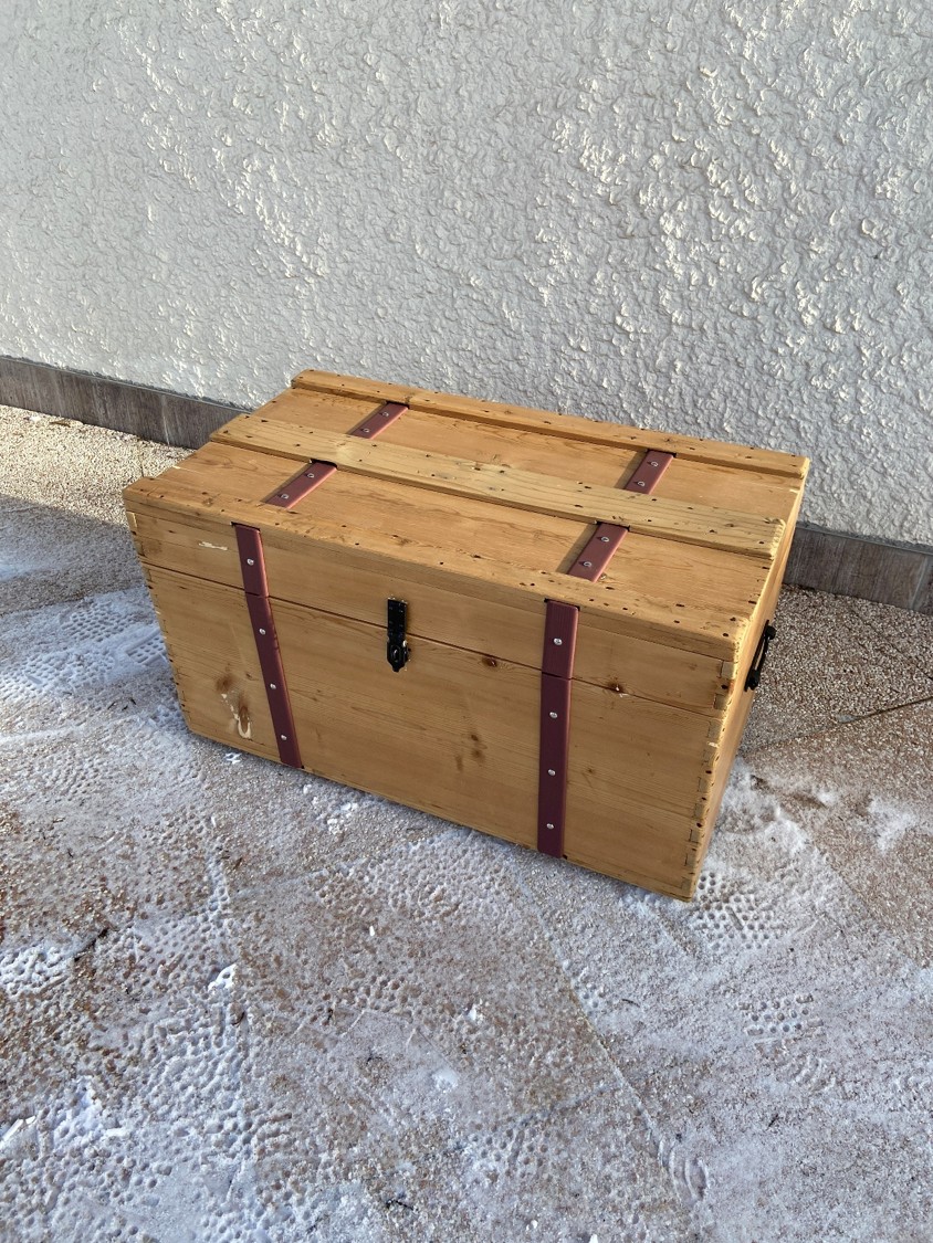Malle en bois - rénovée